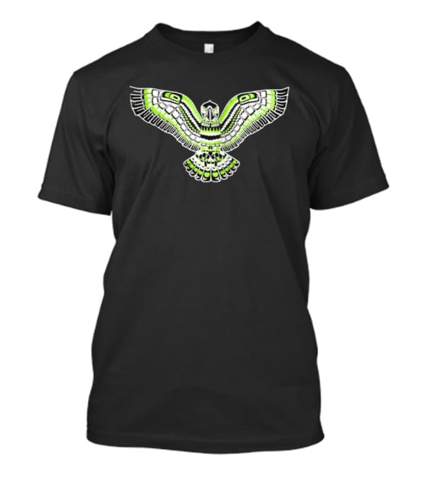 Seattle Seahawks Duwamish PNW Native American Flying Bird T-Shirt