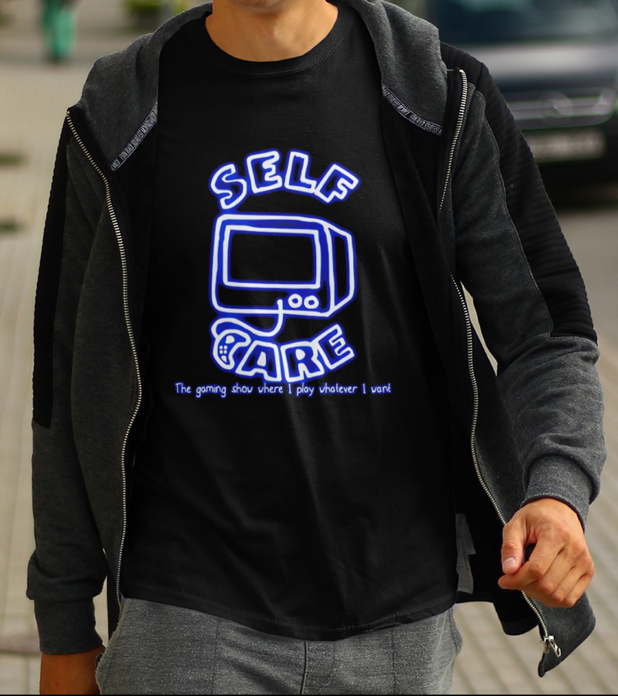 Self Care The Gaming Show Where I Play Whatever I Want Retro Gaming Console T-Shirt
