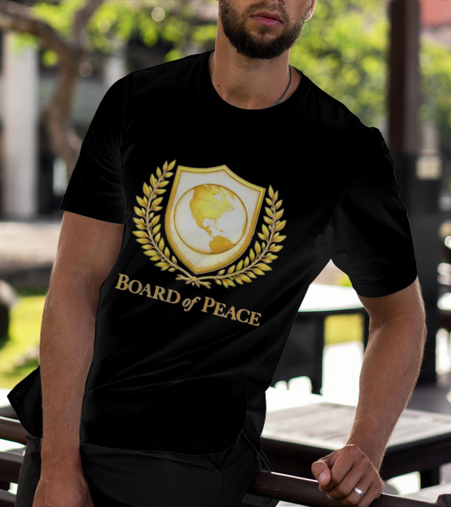 Board Of Peace Gold World Shield And Laurel T-Shirt