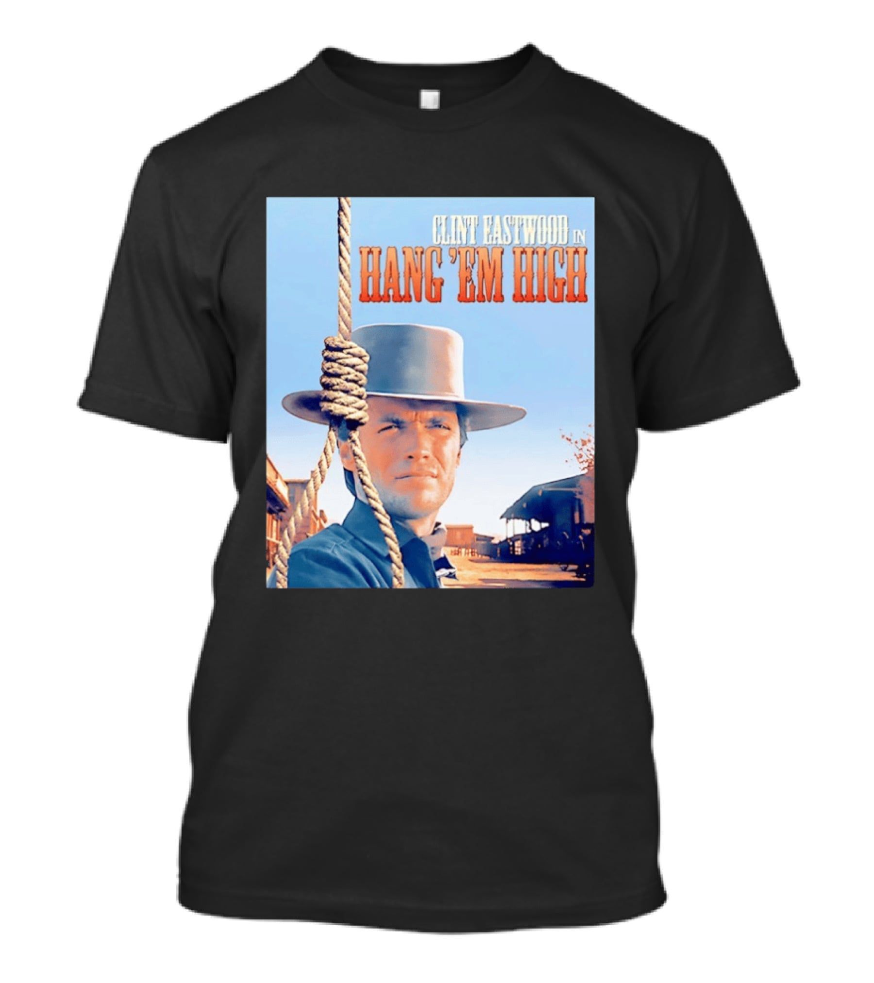 Clint Eastwood In Hang 'Em High Classic Western Film T-Shirt