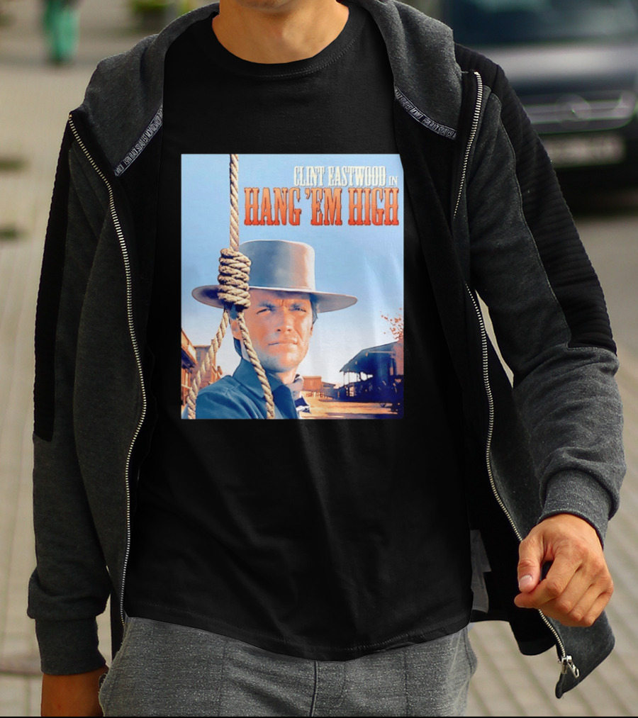 Clint Eastwood In Hang 'Em High Classic Western Film T-Shirt