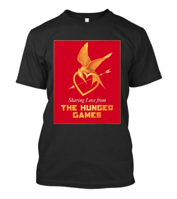 Sharing Love From The Hunger Games Mockingjay Heart T-Shirt