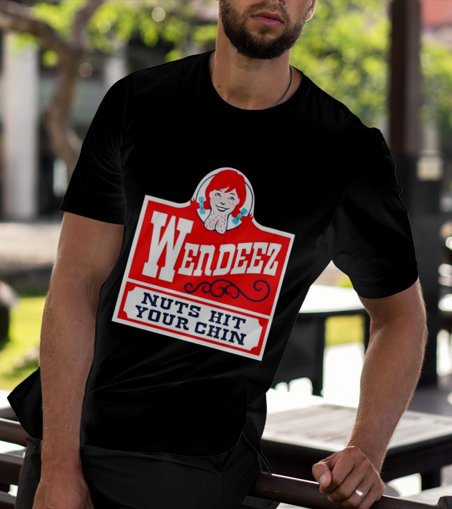 Wendeez Nuts Hit Your Chin Retro Fast Food T-Shirt