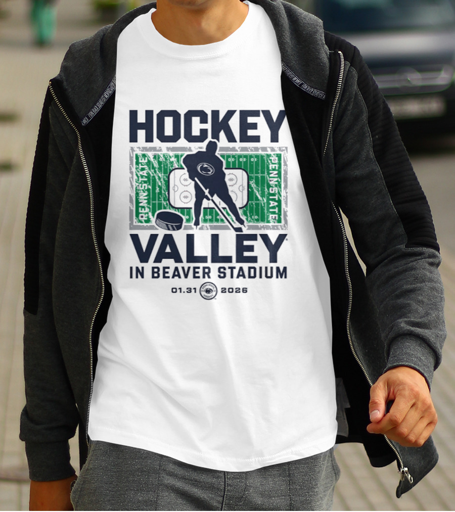 Penn State Nittany Lions Hockey Valley Beaver Stadium 2026 T-Shirt