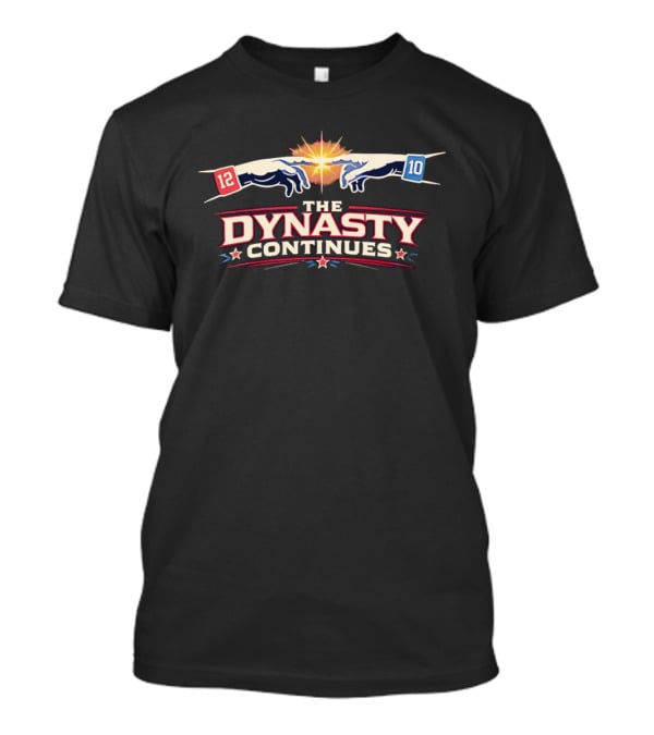 Drake Maye New England Patriots The Dynasty Continues Creation Of Adam T-Shirt