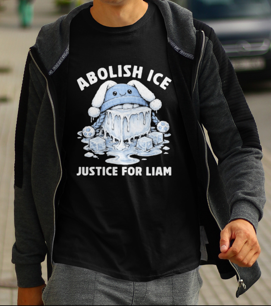 Abolish ICE Justice For Liam Melted Ice With Cute Cartoon Face T-Shirt