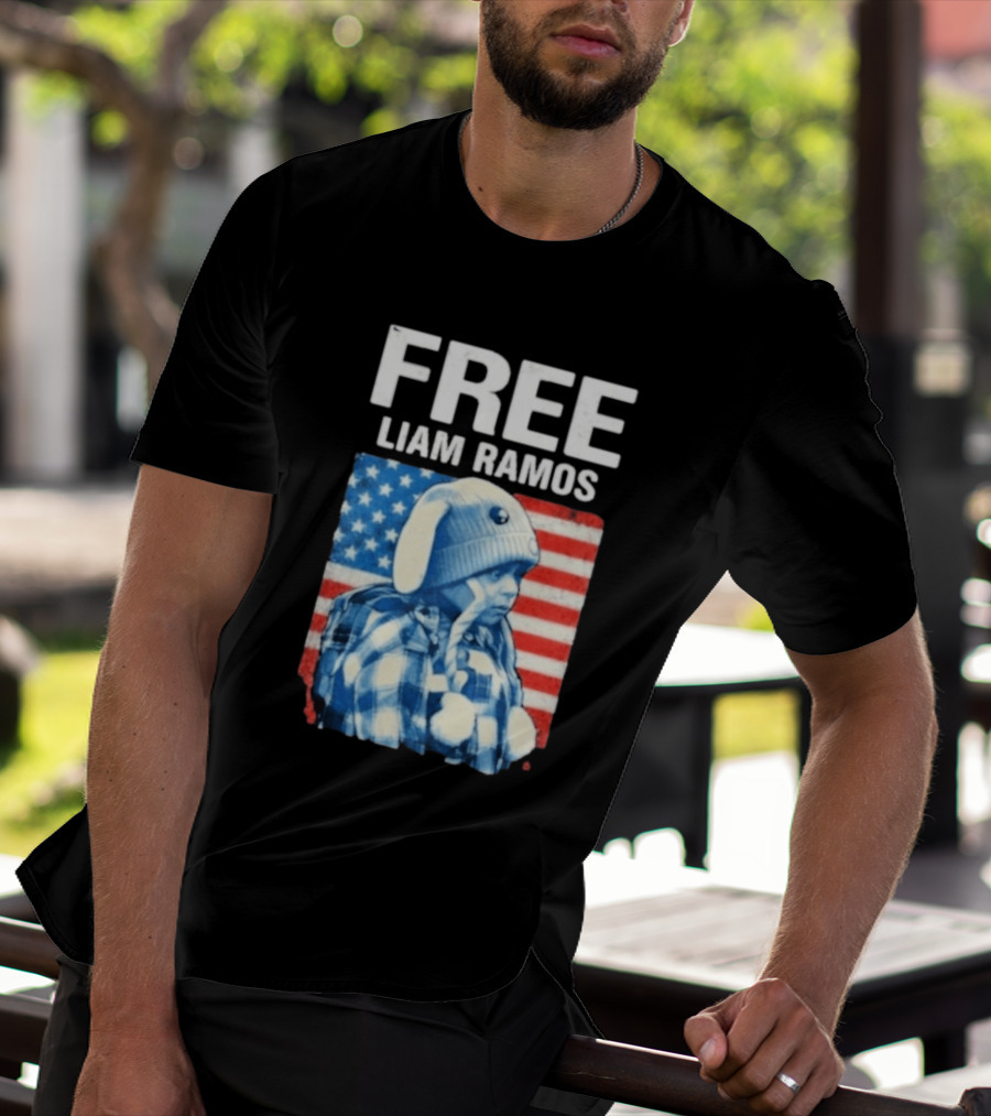 Free Liam Ramos American Flag T-Shirt