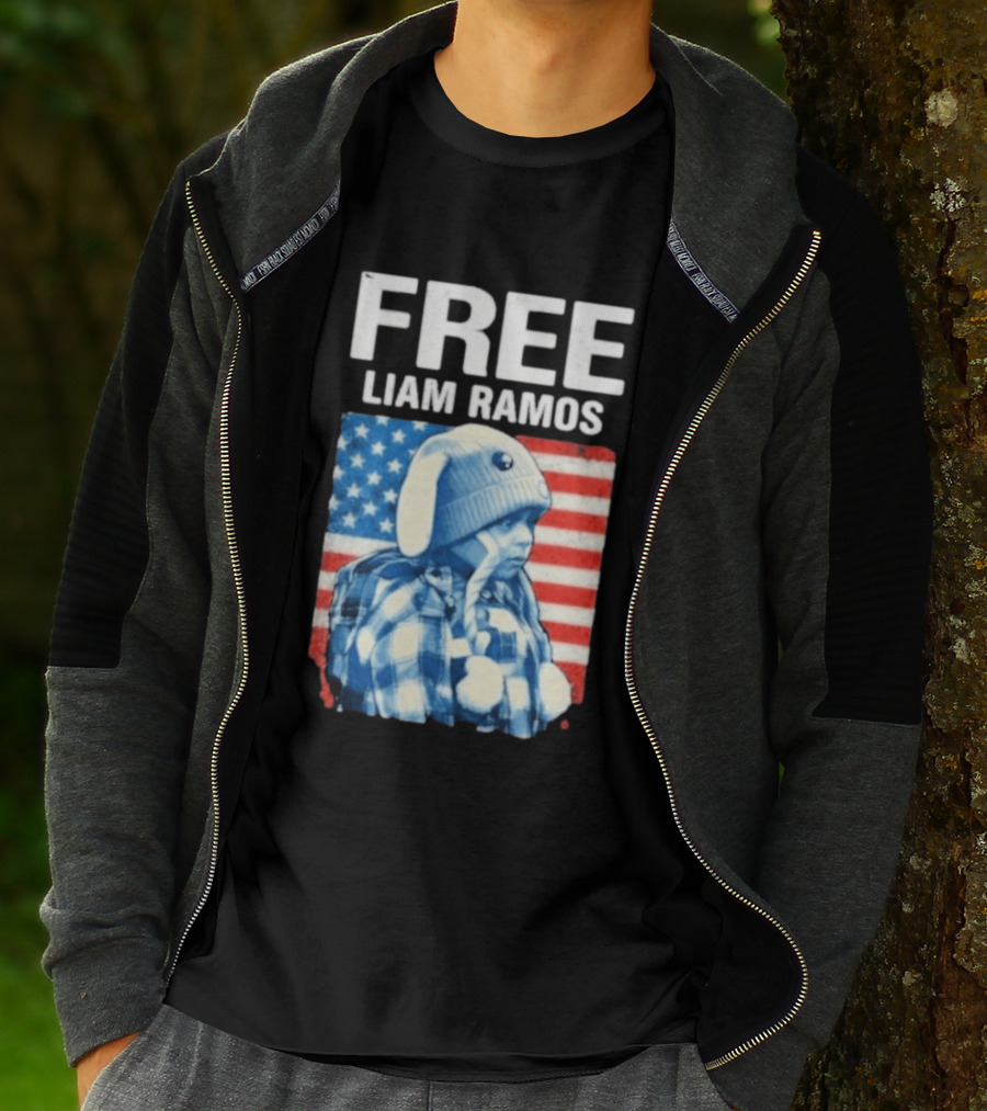 Free Liam Ramos American Flag T-Shirt