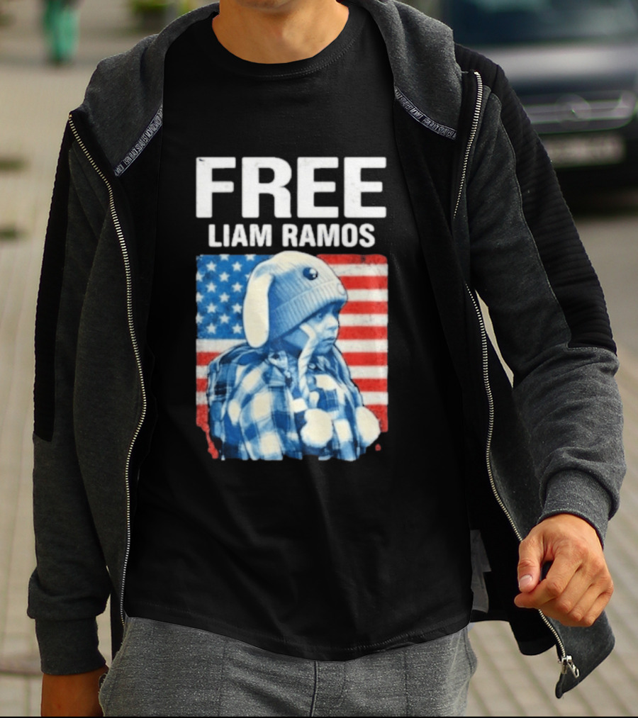 Free Liam Ramos American Flag T-Shirt
