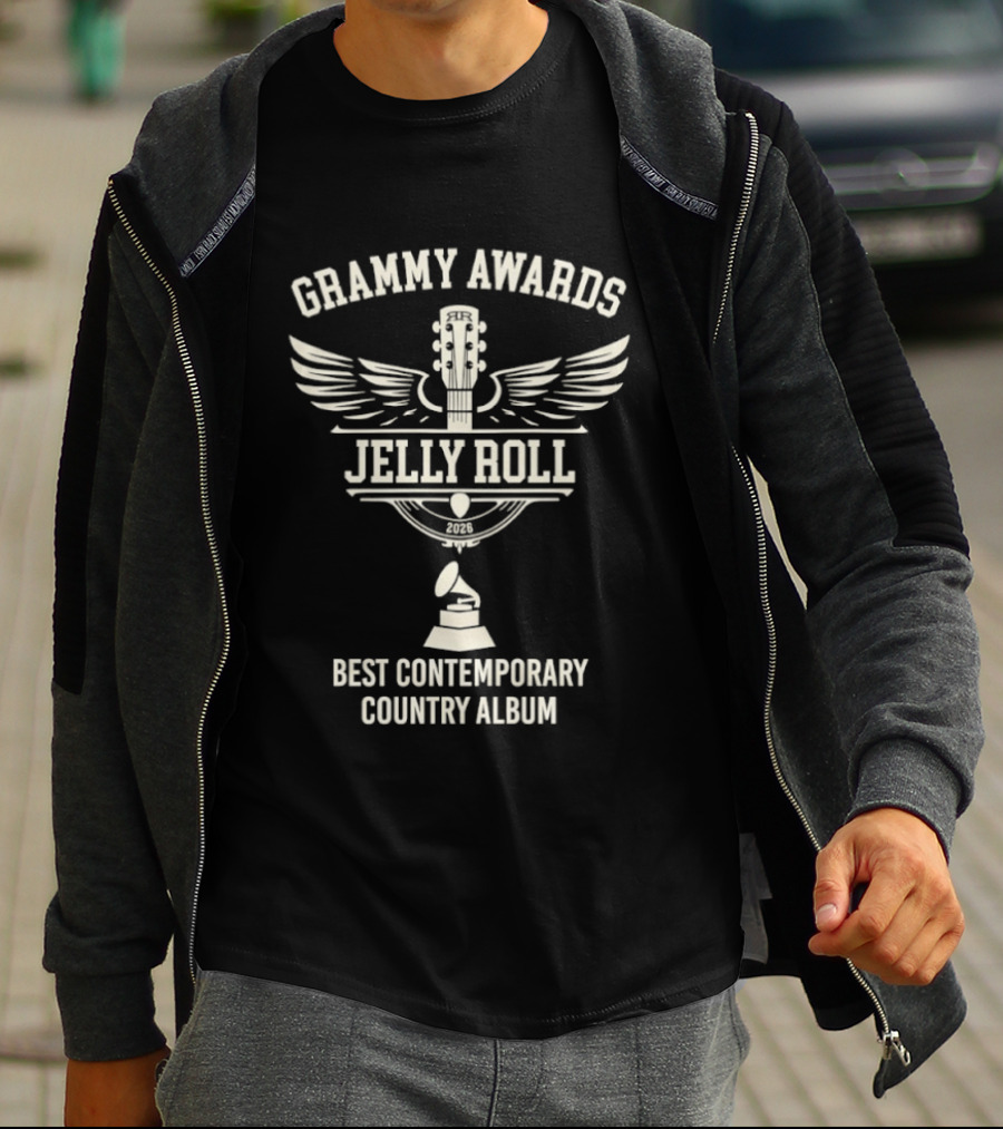Grammy Awards Jelly Roll Winning Best Contemporary Country Album 2026 T-Shirt