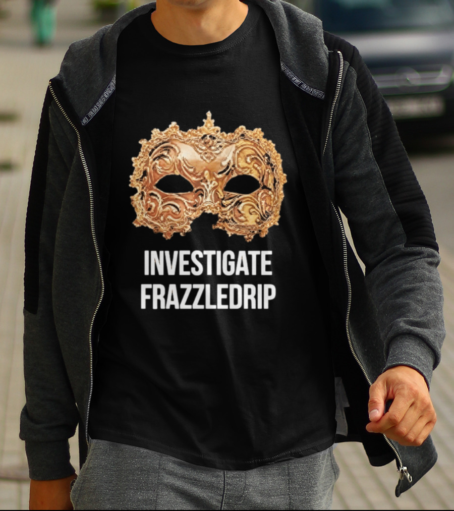 Investigate Frazzledrip Mask Gold Ornate T-Shirt
