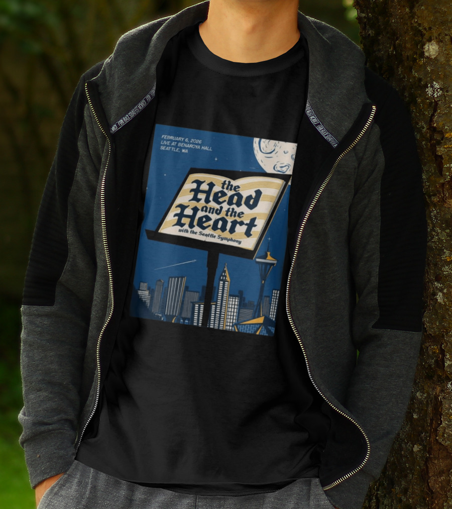 The Head And The Heart With Seattle Symphony Feb 6 2026 Benaroya Hall Seattle T-Shirt