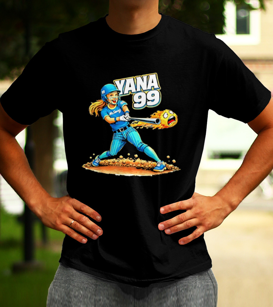 Moswag Yana 99 Softball Flaming Ball Action T-Shirt