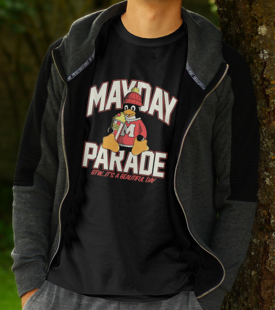 Penguin Mayday Parade BTW It's A Beautiful Day T-Shirt