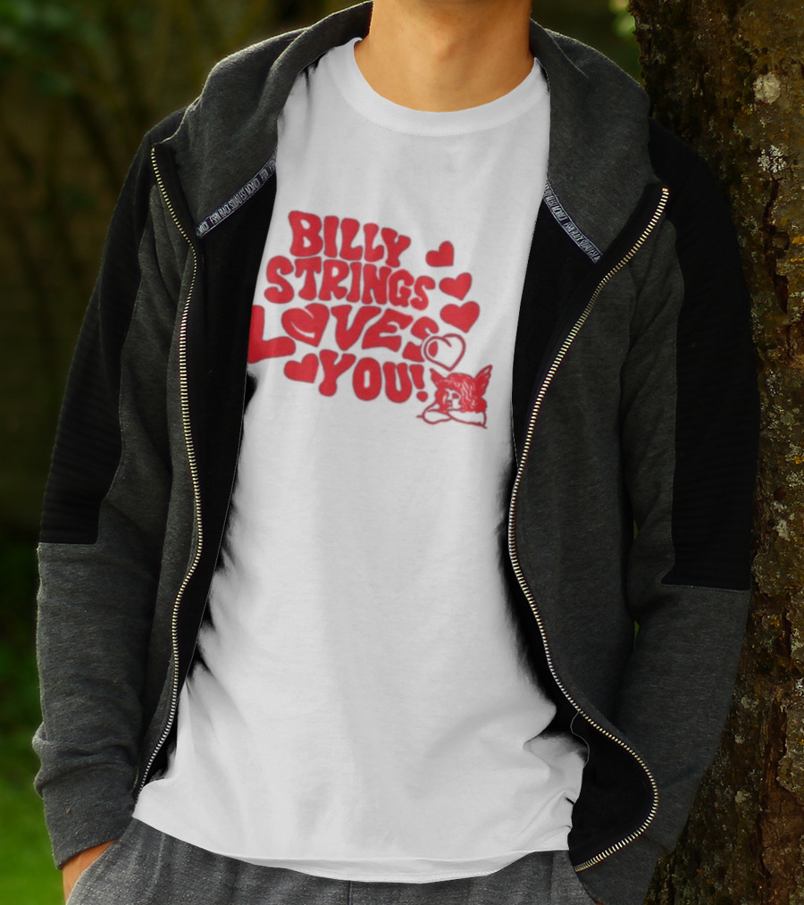 Billy Strings Loves You Valentine's Day Hearts 2026 T-Shirt