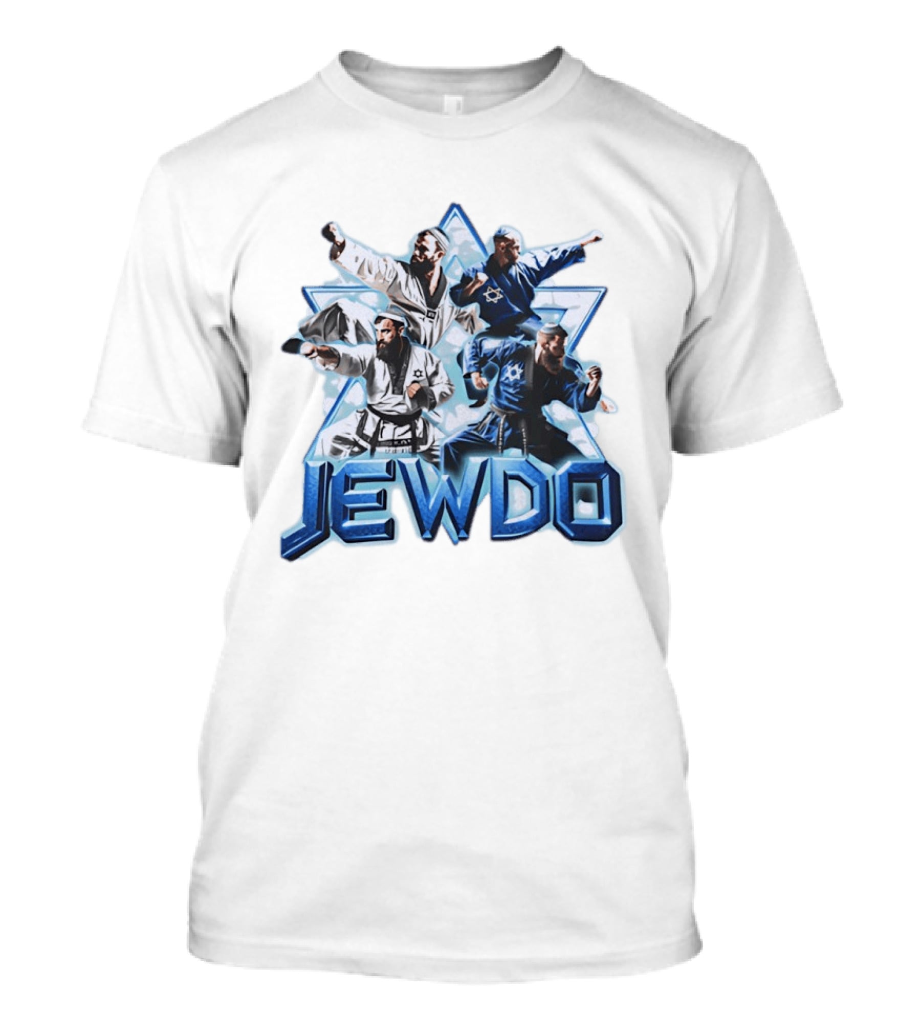 Jewdo Martial Arts Star Of David Karate Fighters T-Shirt