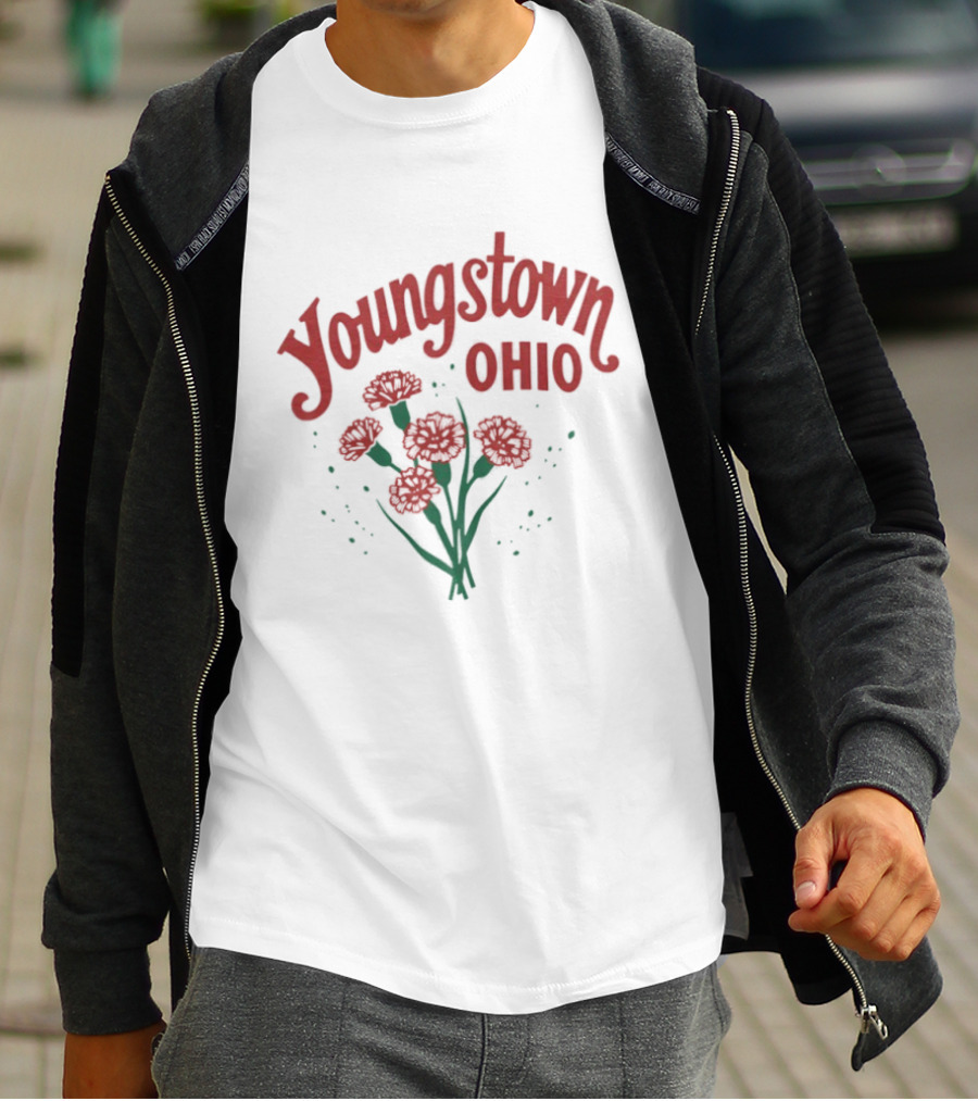 Youngstown Ohio Carnation Flowers T-Shirt