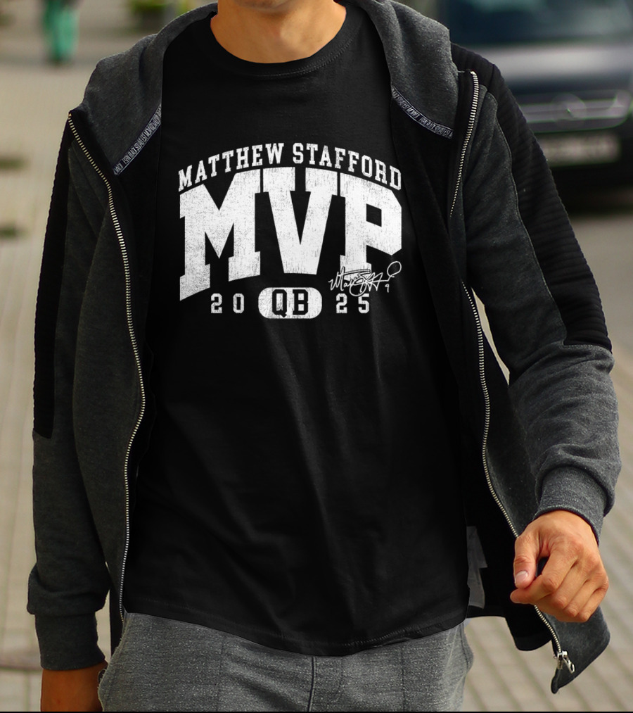 Matthew Stafford MVP 2025 QB Signature T-Shirt