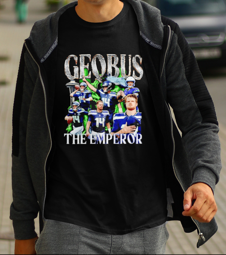 Geobus The Emperor Sam Darnold Seattle Seahawks Football T-Shirt
