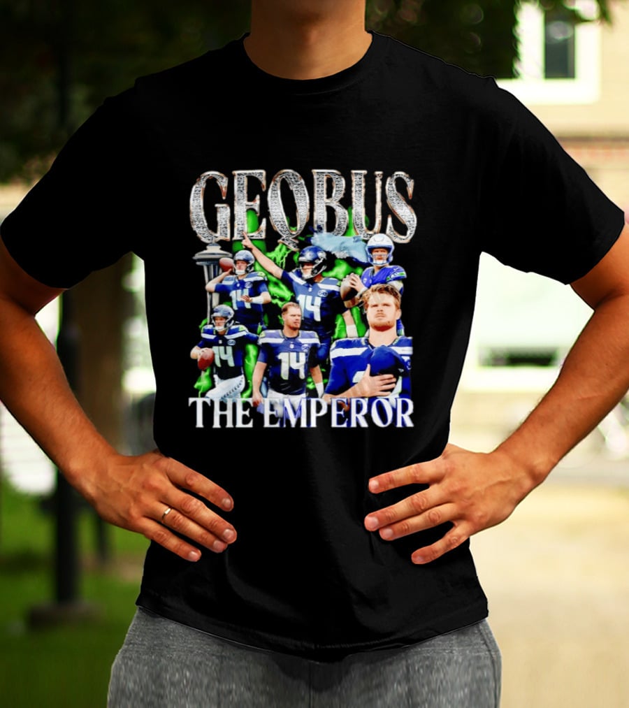 Geobus The Emperor Sam Darnold Seattle Seahawks Football T-Shirt