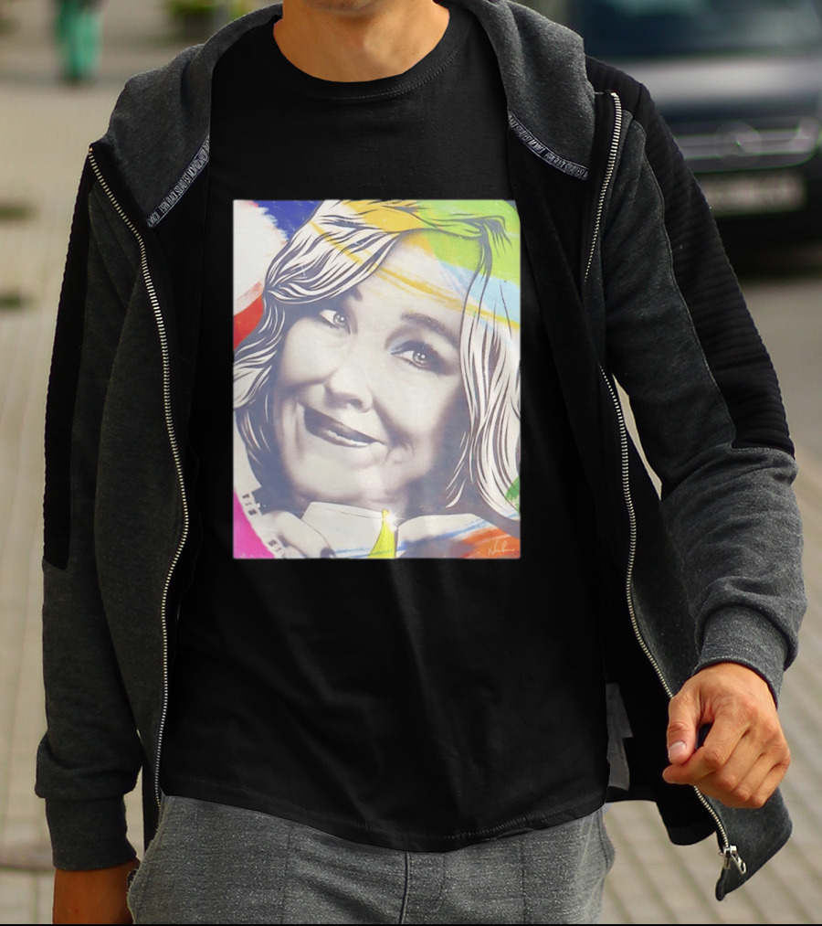 Catherine O'Hara Pop Art Style With Colorful Brushstrokes T-Shirt