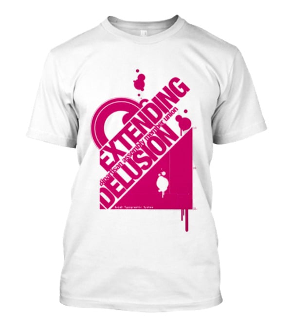 Extending Delusion Bipartisan Assembly Member Union Pink Skater Splatter T-Shirt