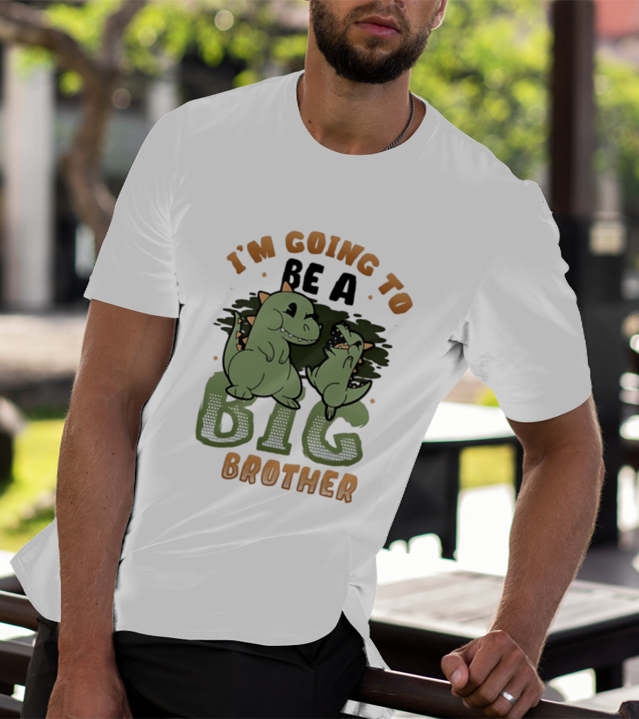 I'm Going To Be A Big Brother Dinosaur T-Shirt