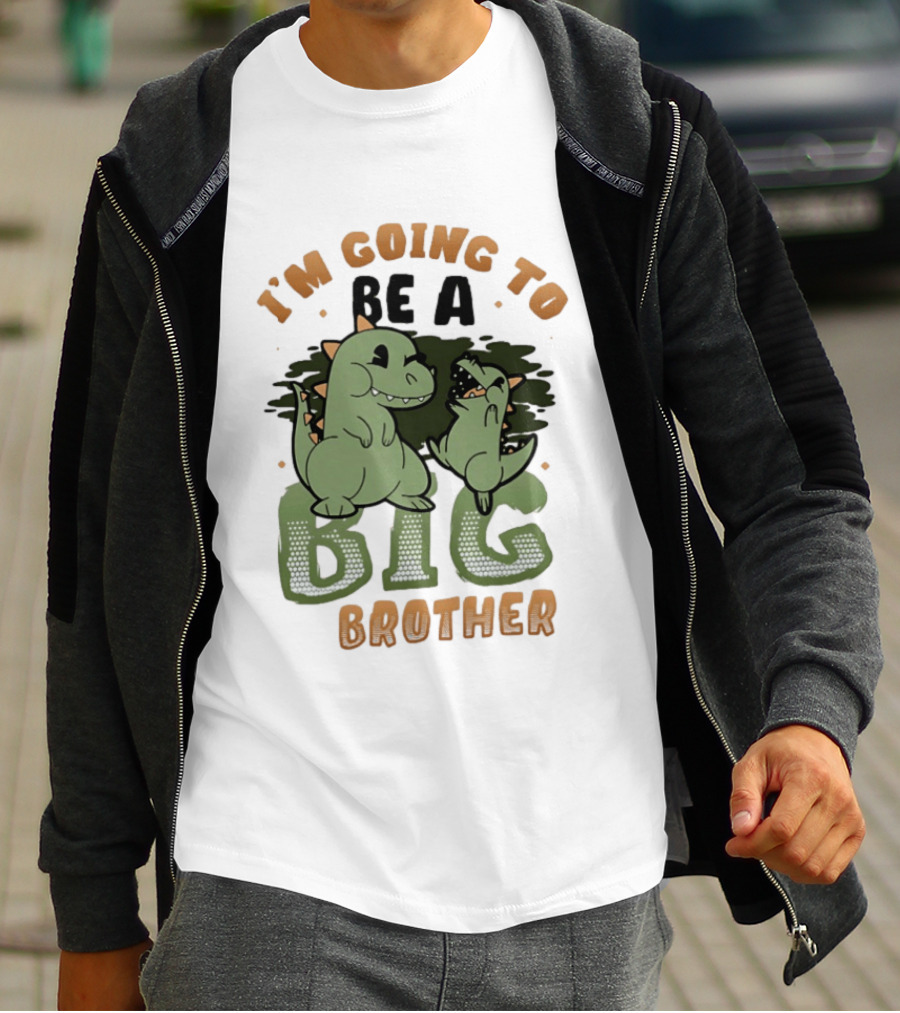 I'm Going To Be A Big Brother Dinosaur T-Shirt