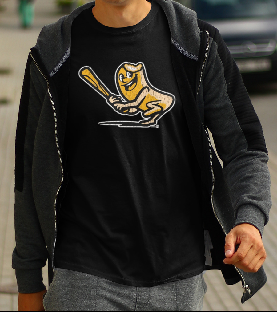 Akron RubberDucks Cream Stick Donuts Baseball Batter T-Shirt