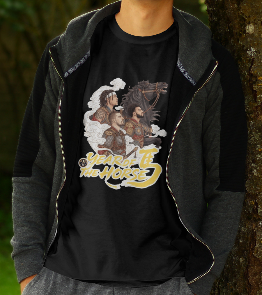Denver Nuggets Year Of The Horse Warriors In Battle Armor T-Shirt
