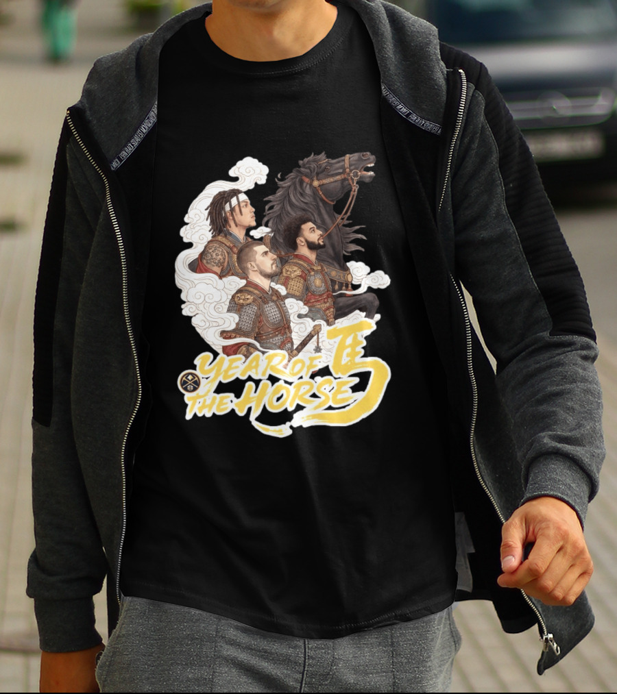 Denver Nuggets Year Of The Horse Warriors In Battle Armor T-Shirt