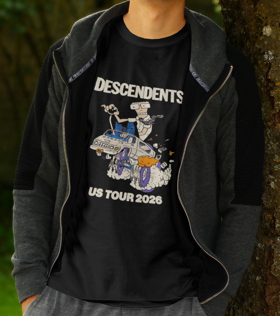 Descendents US Tour 2026 Cartoon Van T-Shirt