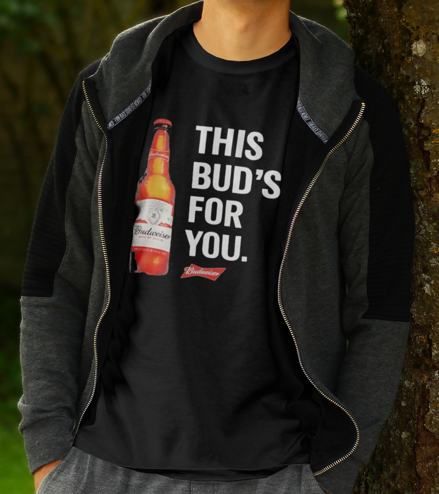 Budweiser This Bud's For You Beer Bottle T-Shirt