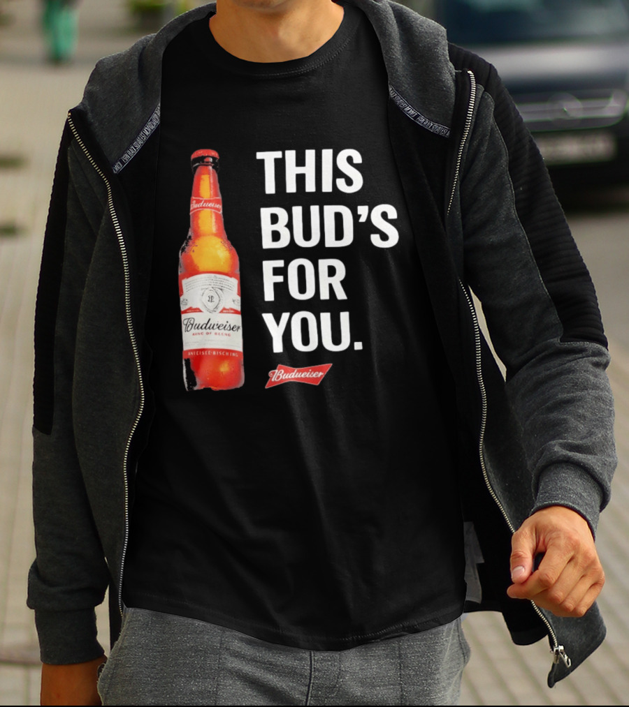 Budweiser This Bud's For You Beer Bottle T-Shirt