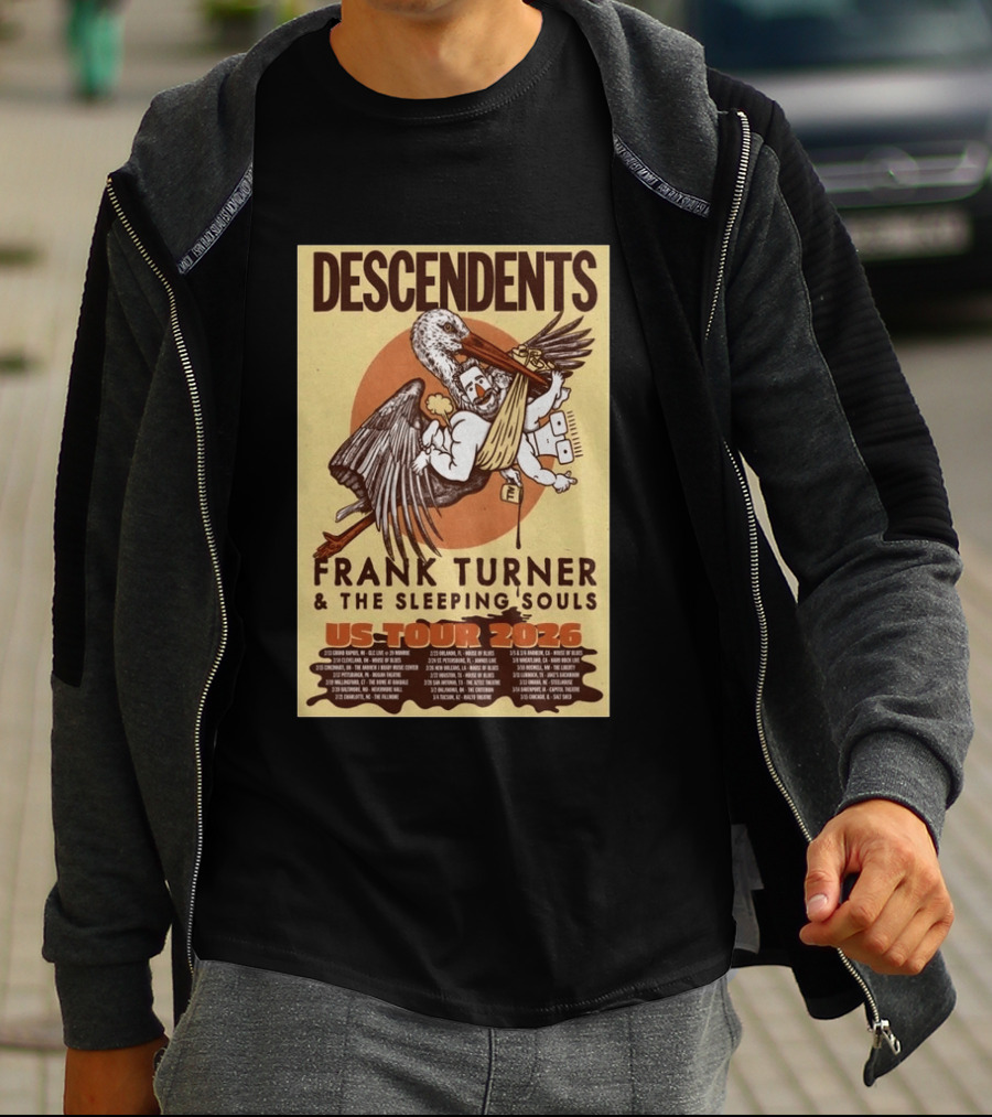Descendents Frank Turner And The Sleeping Souls US Tour 2026 T-Shirt