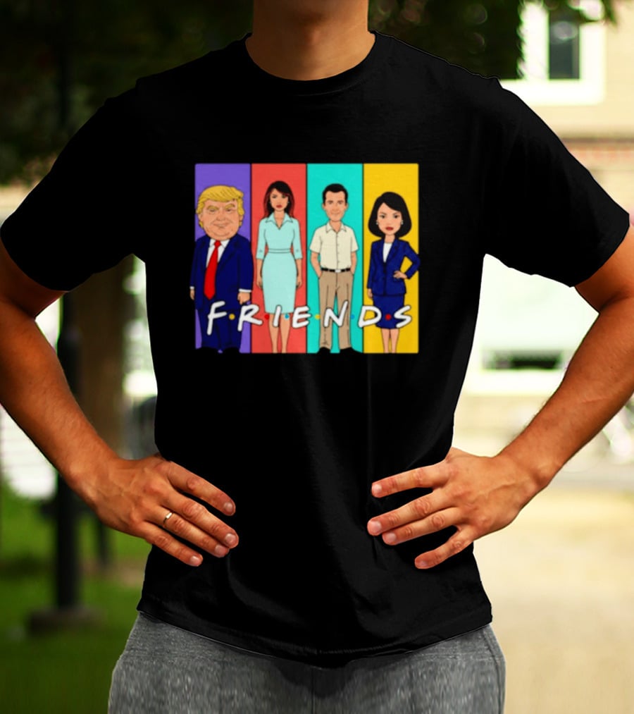 Famous Political Figures Friends Parody Cartoon Meme T-Shirt