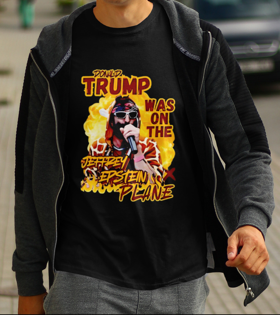 Donald Trump Was On The Jeffrey Epstein Plane Karaoke Costume T-Shirt