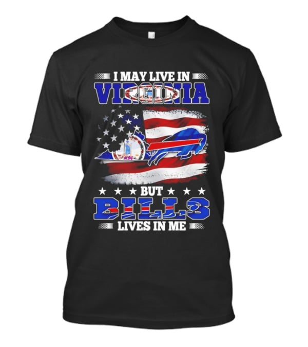 Virginia Resident Buffalo Bills Passion American Flag T-Shirt