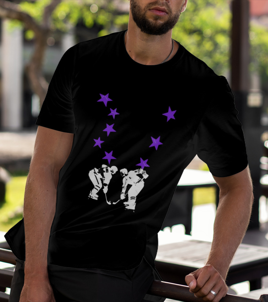 Ilya Rozanov Shane Hollander Rivalry Stars Hockey Romance Players Purple Stars T-Shirt