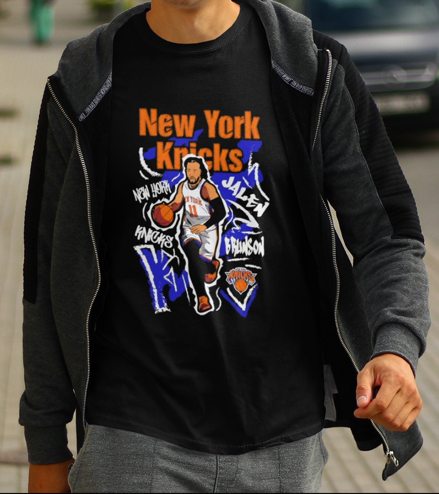 New York Knicks Jalen Brunson Player 11 Chalked Up T-Shirt