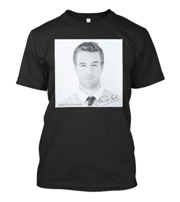 James Van Der Beek Autographed Memorial Photo T-Shirt