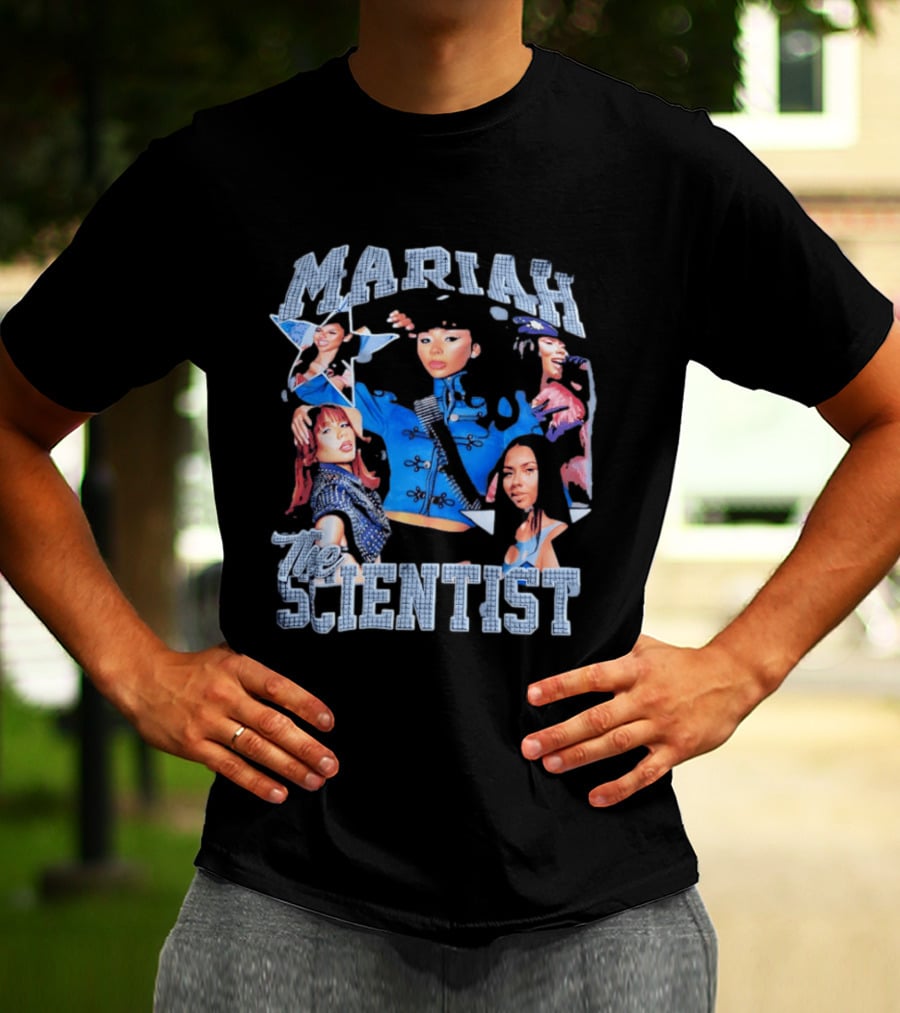 Mariah The Scientist Collage Blue Outfit Fashion T-Shirt