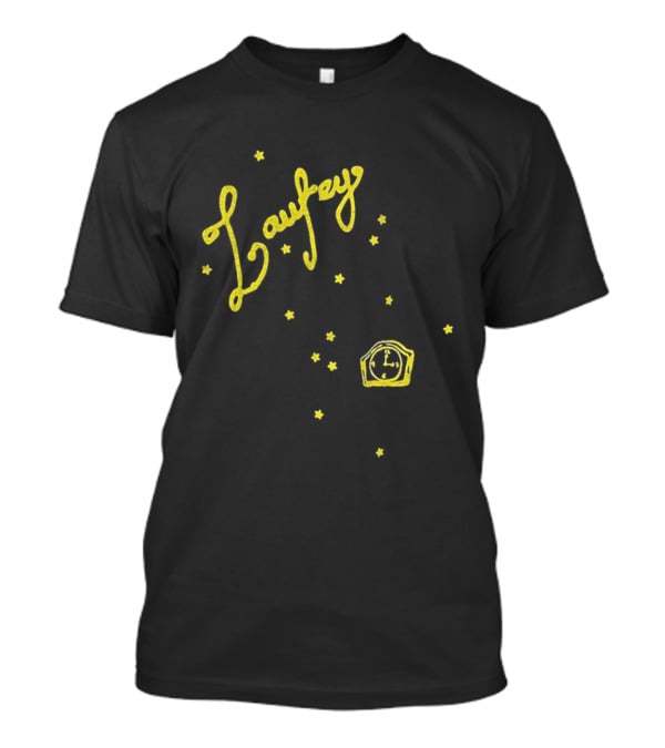 Laufey A Matter Of Time Tour Yellow Starry Crown T-Shirt