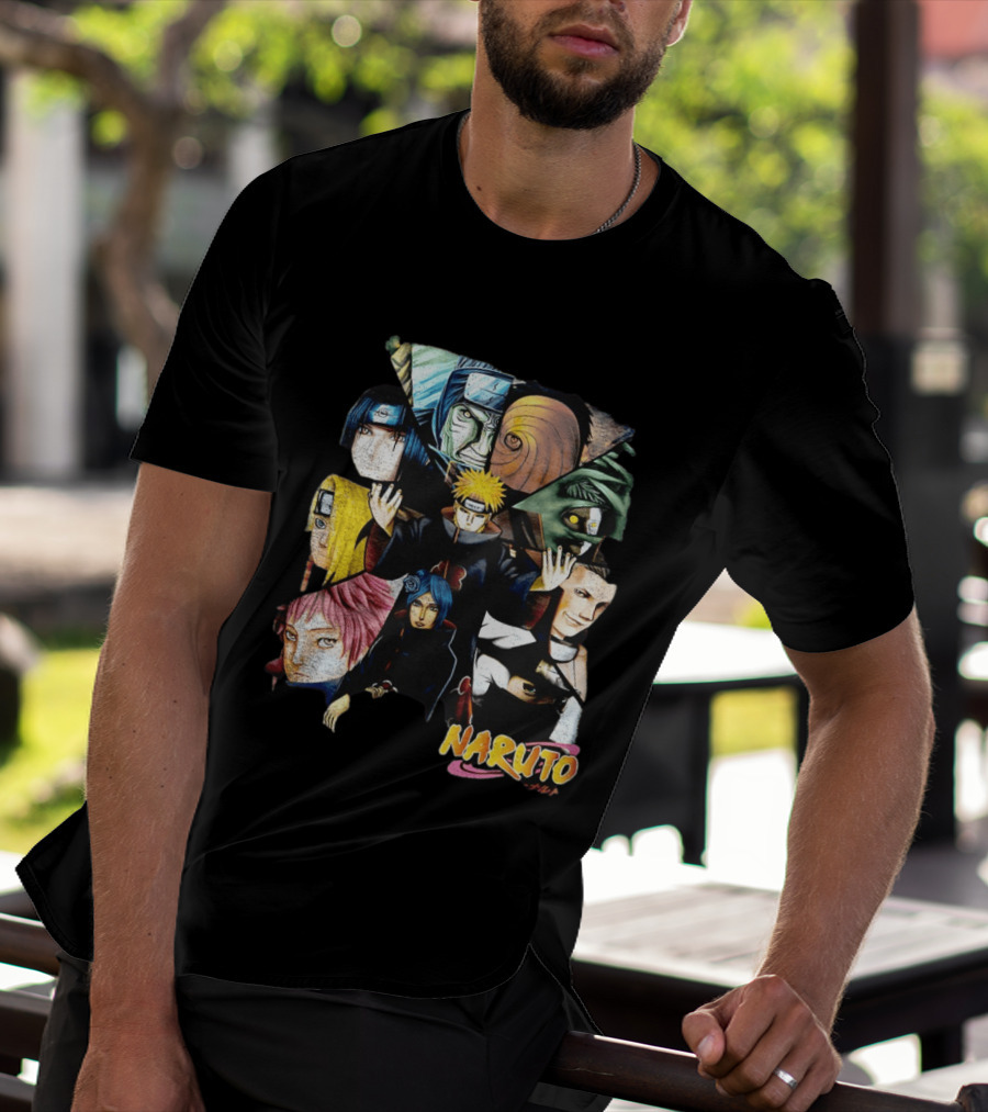 Naruto Akatsuki Collage Characters T-Shirt