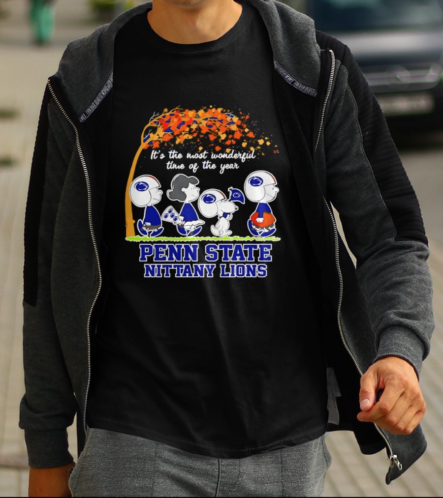 Peanuts It's The Most Wonderful Time Of The Year Penn State Nittany Lions T-Shirt
