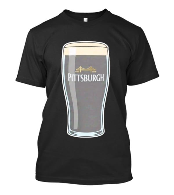 Pittsburgh Stout Beer Estd 1758 Bridge T-Shirt