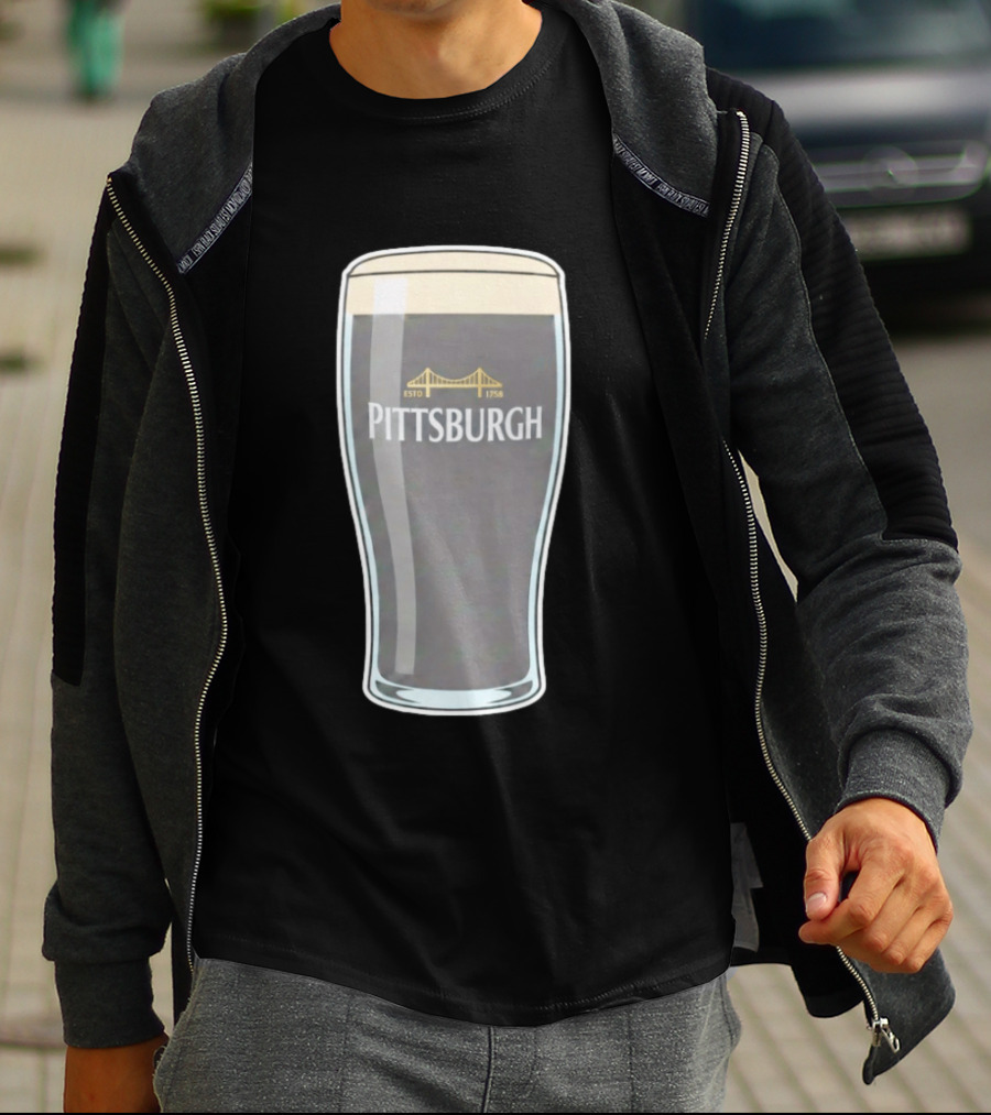 Pittsburgh Stout Beer Estd 1758 Bridge T-Shirt