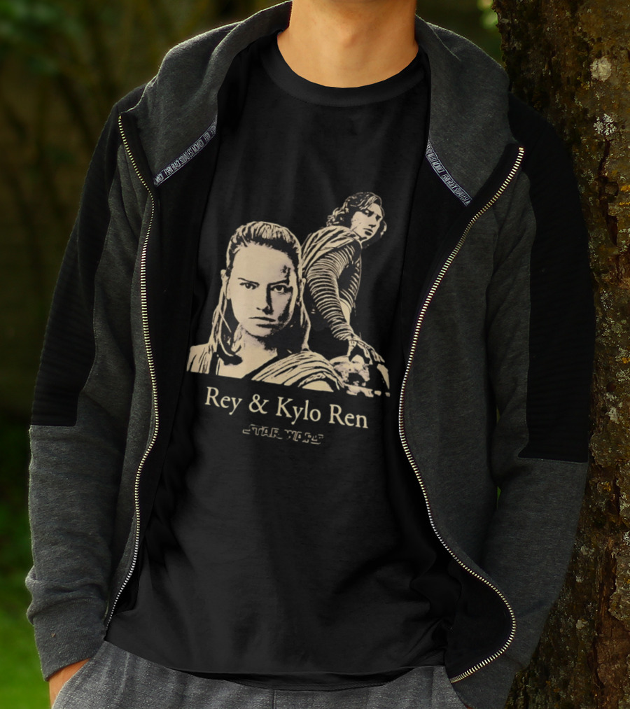 Rey & Kylo Ren Star Wars Characters Epic T-Shirt