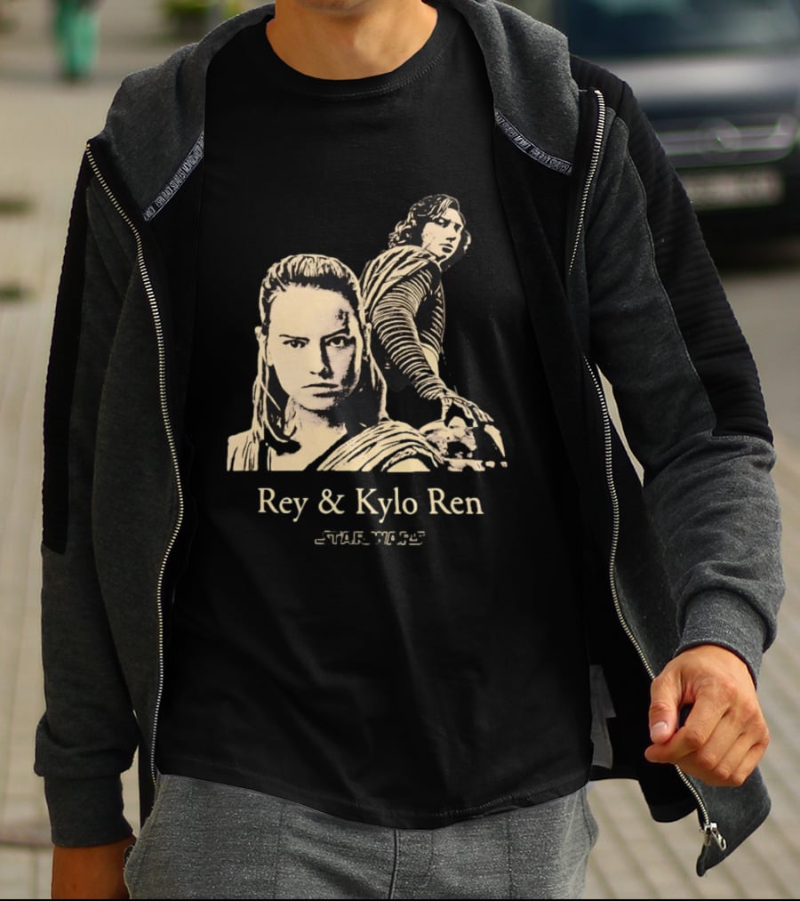 Rey & Kylo Ren Star Wars Characters Epic T-Shirt