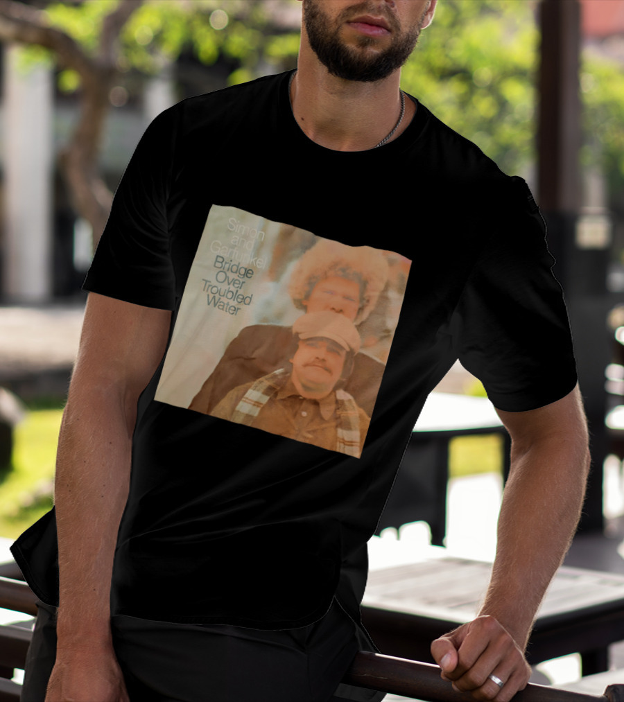 Simon And Garfunkel Bridge Over Troubled Water Album Cover T-Shirt